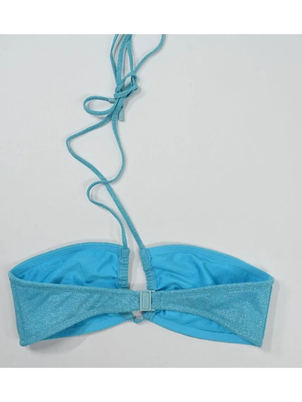 Triangl Swimwear Aster Bikini Top in Blue Sparkle
